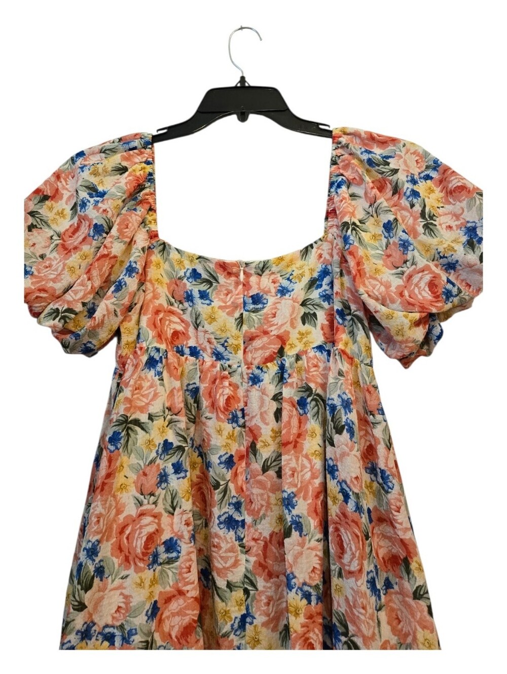 Sweet Lemon Floral Puff Sleeve BRIGERTON Romantic Boho Cottage Core M NWT - Picture 5 of 11